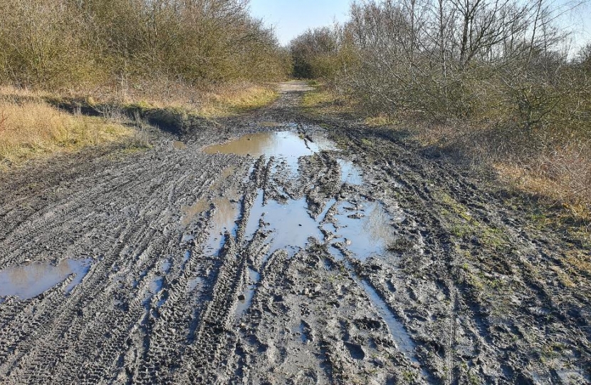 Motorbike damage at Ellistown Flats