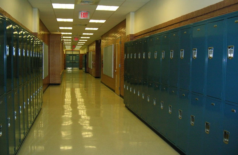 School corridor