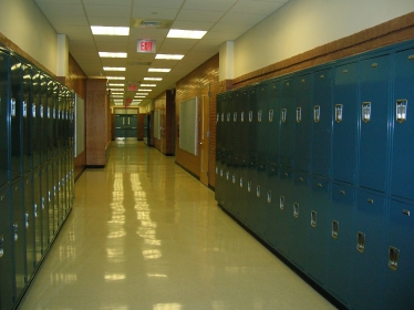 School corridor