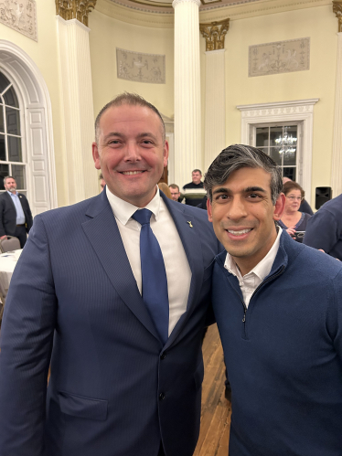 Craig Smith with Rishi Sunak